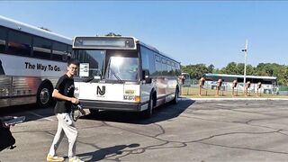 NJT and NJT Police Department: Grumman Flexible #1596 #3057 #190 at NJ Bus Festival and MCI #5531