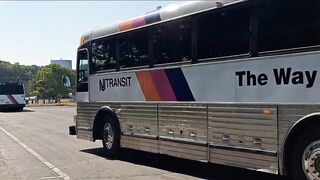 NJT and NJT Police Department: Grumman Flexible #1596 #3057 #190 at NJ Bus Festival and MCI #5531