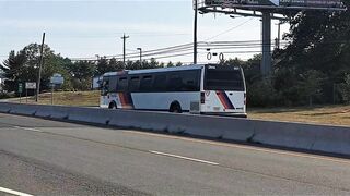 NJT and NJT Police Department: Grumman Flexible #1596 #3057 #190 at NJ Bus Festival and MCI #5531