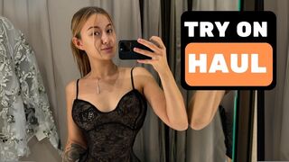 ???? USA HouseWife 4K Transparent Try On Haul | Get Ready in Style! ???? #fashion #trend #tryonhaul