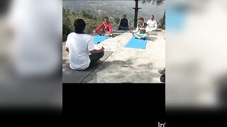 Yoga camp . Aayush gram shitlakhet .S.A.D shitlakhet almora yoga instructor Gaurav MANRAL