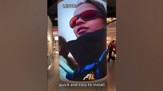 Indoor flexible module column led display #advertising #ledsign #ledscreen #ledscreensupplier