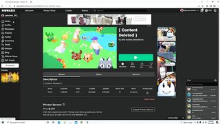 roblox pet simulator X has been content deleted