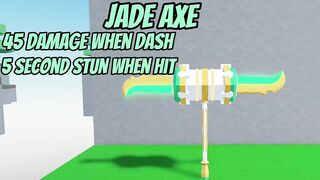 Jade Axe? RageBlade + Jade (Roblox Bedwars)