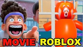 Mama's Girl Turning Red DODGEBALL SCENE MOVIE Vs. ROBLOX!