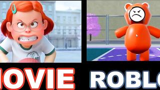 Mama's Girl Turning Red DODGEBALL SCENE MOVIE Vs. ROBLOX!