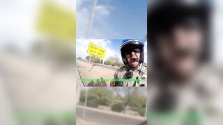 Cop seemed to change up once he saw the GoPro