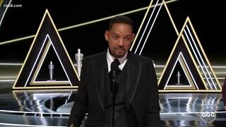 Will Smith hits Chris Rock on Oscars stage after joke about Jada Pinkett-Smith