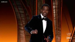 Will Smith hits Chris Rock on Oscars stage after joke about Jada Pinkett-Smith