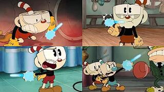 Cuphead And Mugman Shooting Their Fingers (Compilation)