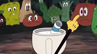 Cuphead And Mugman Shooting Their Fingers (Compilation)