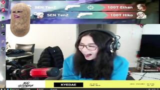 kyedae leaked her secret from TenZ on stream