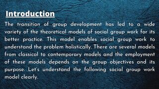 Models of Social Group Work.