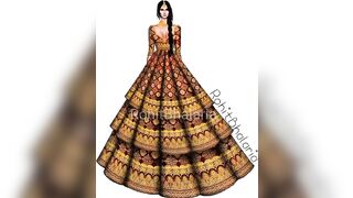 Bridal Fashion Illustrations Photo Collection || Female Fashion Illustrations Models