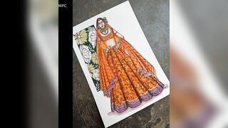 Bridal Fashion Illustrations Photo Collection || Female Fashion Illustrations Models