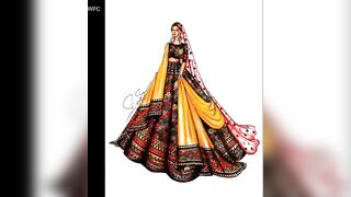 Bridal Fashion Illustrations Photo Collection || Female Fashion Illustrations Models