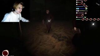 xQc Is Too Immersed While Playing Scary Game