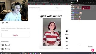 xQc Can't Stop Laughing At This Tiktok of Him