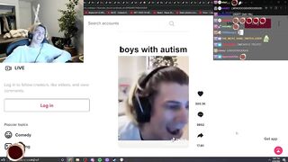 xQc Can't Stop Laughing At This Tiktok of Him