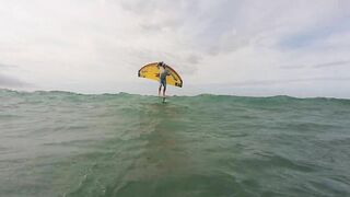 Late afternoon Winging at Kanaha Beach, Maui.