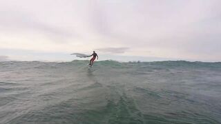 Late afternoon Winging at Kanaha Beach, Maui.