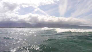 Late afternoon Winging at Kanaha Beach, Maui.