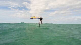 Late afternoon Winging at Kanaha Beach, Maui.