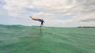 Late afternoon Winging at Kanaha Beach, Maui.