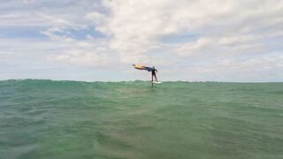 Late afternoon Winging at Kanaha Beach, Maui.