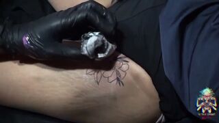 BIKINI LINE TATTOO #6// FLOWER TATTOO DESIGN//TEASER