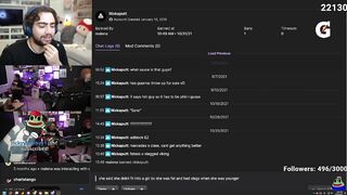 Mizkif reacts to Malena ending the stream on Nmplol...