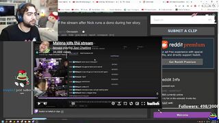 Mizkif reacts to Malena ending the stream on Nmplol...