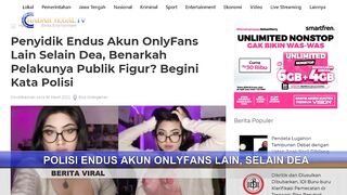 POLISI BURU KONTEN KREATOR ONLYFANS LAIN SELAIN DEA