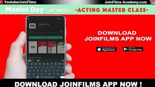 Celebrity Acting Master Class with Actress Manini Dey | Date 31/03/2022 | Download JoinFilms App Now