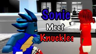 Sonic Meet Knuckles||but in roblox brookhaven|| Sonic Movie 2