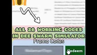 *NEW* All 26 Working Codes In Bee Swarm Simulator (2022) ROBLOX