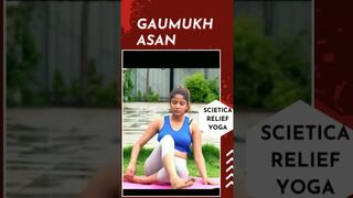 How to cure Back Pain, Sciatica, Spondylitis | Gomukhasana ????‍♀️????????‍♀️???? #shorts |Yoga For Beginners