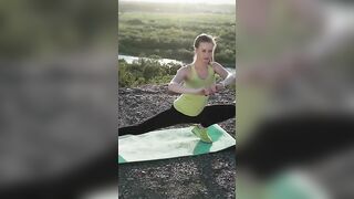 outdoor stretching to enjoy