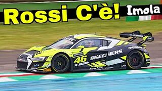 Valentino Rossi VR46 debuts at the GT World Challenge Europe, Imola 2022 - Audi R8 LMS Evo II GT3