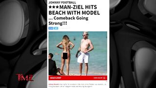 Johnny Manziel Hangs With Bikini Model, Throws Football After Announcing Comeback | TMZ TV