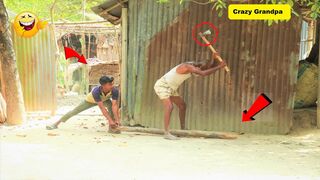 Funny Village Comedy Video Part 13 || New Funny Joke Video For Laughing!!