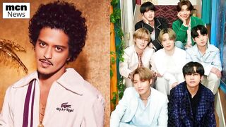 BTS at Silk Sonic Concert, Meet Bruno Mars & Anderson Paak in Vegas Private Dinner, V Dance at Club