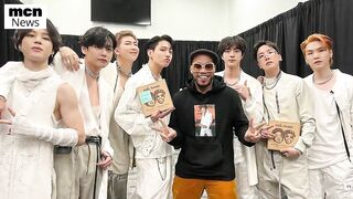 BTS at Silk Sonic Concert, Meet Bruno Mars & Anderson Paak in Vegas Private Dinner, V Dance at Club