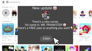 If a PRANKSTER owns roblox????????????