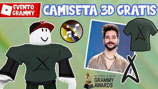 ¡CAMILO en ROBLOX! CONSIGUE CAMISETA 3D LA TRIBU *GRATIS* en ROBLOX | EVENTO ROBLOX GRAMMY WEEK 2022