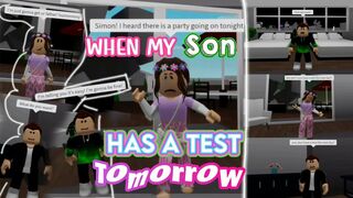 When My Son Has A Test Tomorrow! @HK Gamer Bros -Roblox Meme 2022 ¦My Gaming Town ☆