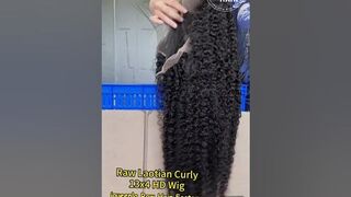 iqueenla Laotian Curly 4x4/5x5/6x6/13x4/13x6 HD and Transparent Lace Wig 200% & 300% Density