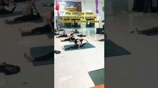 Hip opening class, leg stretching posture, advance yoga class #shortspeed #viralshort #youtubeshorts