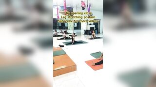 Hip opening class, leg stretching posture, advance yoga class #shortspeed #viralshort #youtubeshorts