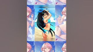 Hot and sexy anime girls in bikinis